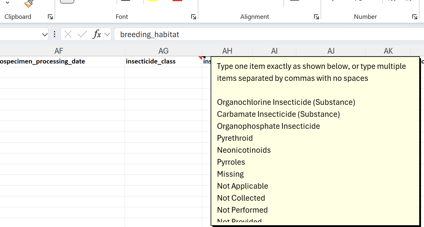 Data entry tips visual guide